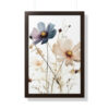 Wild Flower Framed Print | Flowermarket Watercolor Neutral Subdued Botanical Wall Art | Artful Dainty Wild Cosmos Flowers