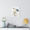 Wild Flower Framed Print | Flowermarket Watercolor Neutral Subdued Botanical Wall Art | Artful Dainty Wild Cosmos Flowers