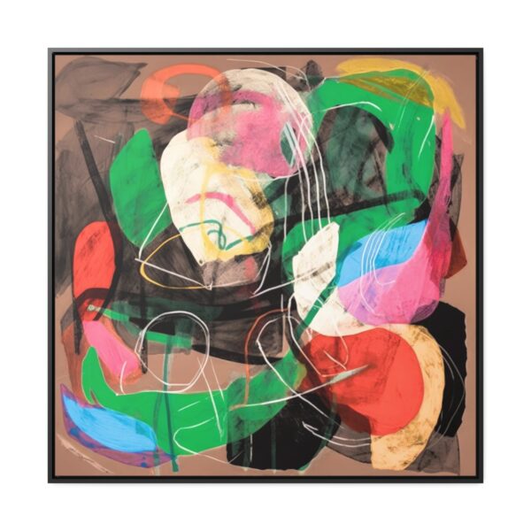 Interwoven Symphony No1 | Modern Abstract Print in Bright Colorful Maximalist Style | Framed Gallery Wrapped Canvas