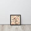 Vintage Floral Motifs with Birds 01 | Framed poster