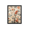 Vintage Floral Motifs with Flowers 01 | Framed Poster