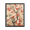Vintage Floral Motifs with Birds 02 | Framed poster
