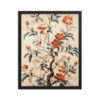 Vintage Floral Motifs with Flowers 01 | Framed Poster