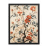 Vintage Floral Motifs with Flowers 01 | Framed Poster