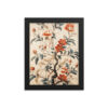 Vintage Floral Motifs with Flowers 01 | Framed Poster