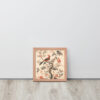 Vintage Floral Motifs with Birds 01 | Framed poster