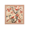 Vintage Floral Motifs with Birds 02 | Framed poster