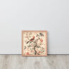 Vintage Floral Motifs with Birds 01 | Framed poster