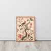 Vintage Floral Motifs with Birds 01 | Framed poster