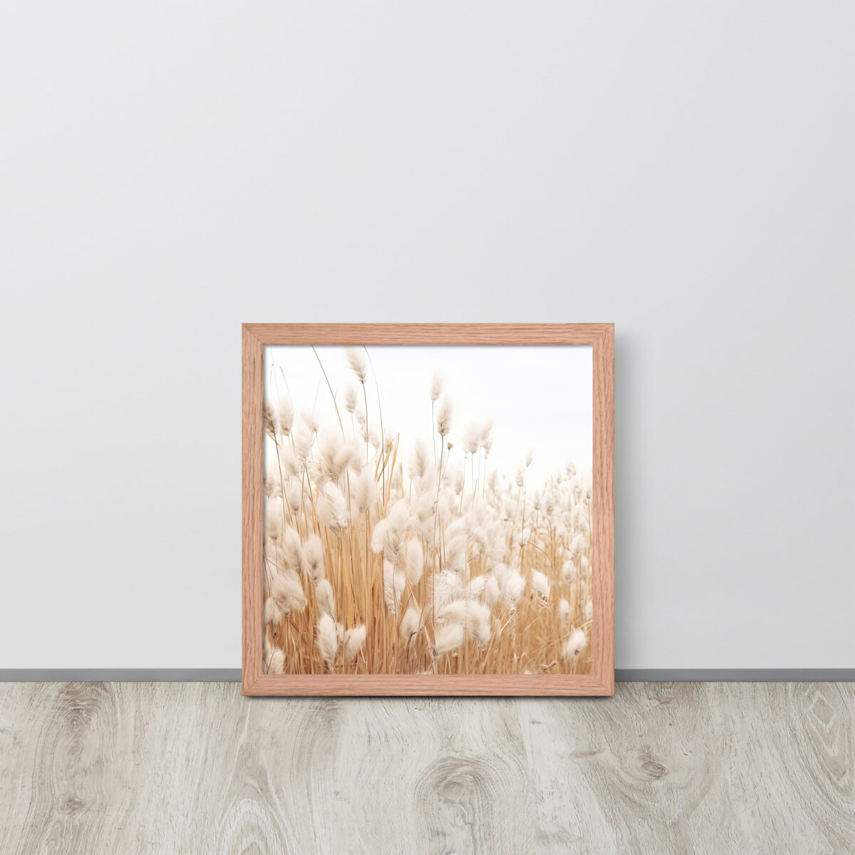 Dried Prairier Fluffy Grass | Framed Poster
