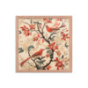 Vintage Floral Motifs with Birds 02 | Framed poster