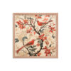Vintage Floral Motifs with Birds 02 | Framed poster