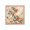 Vintage Floral Motifs with Flowers 03 | Framed Poster