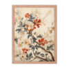 Vintage Floral Motifs with Flowers 03 | Framed Poster