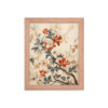 Vintage Floral Motifs with Flowers 03 | Framed Poster