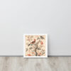 Vintage Floral Motifs with Birds 01 | Framed poster