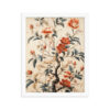 Vintage Floral Motifs with Flowers 01 | Framed Poster