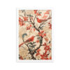 Vintage Floral Motifs with Birds 02 | Framed poster