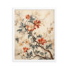 Vintage Floral Motifs with Flowers 03 | Framed Poster