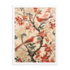 Vintage Floral Motifs with Birds 02 | Framed poster