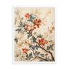 Vintage Floral Motifs with Flowers 03 | Framed Poster
