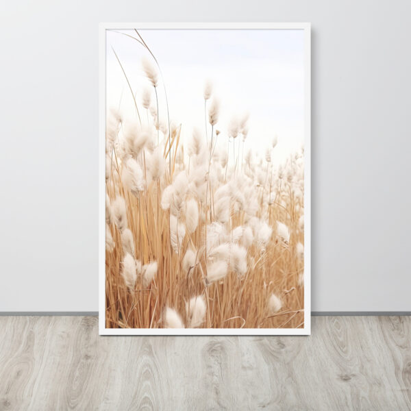 Dried Prairier Fluffy Grass | Framed Poster