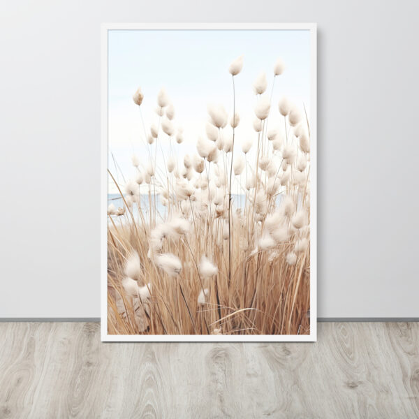 Fluffy Dry Grass Framed Poster