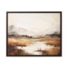 Coastal Serenity at Dusk: Fog | Framed Gallery Canvas