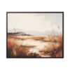 Coastal Serenity at Dusk: Pampas | Framed Gallery Canvas