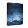 Snowy Mountains Blue Abstract Art | Gallery Wrapped Canvas