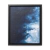 Melting Icebergs Blue Abstract Art | Framed Gallery Wrapped Canvas