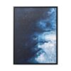 Melting Icebergs Blue Abstract Art | Framed Gallery Wrapped Canvas
