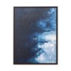 Melting Icebergs Blue Abstract Art | Framed Gallery Wrapped Canvas