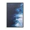 Melting Icebergs Blue Abstract Art | Framed Gallery Wrapped Canvas