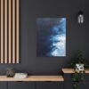 Melting Icebergs Blue Abstract Art | Framed Gallery Wrapped Canvas