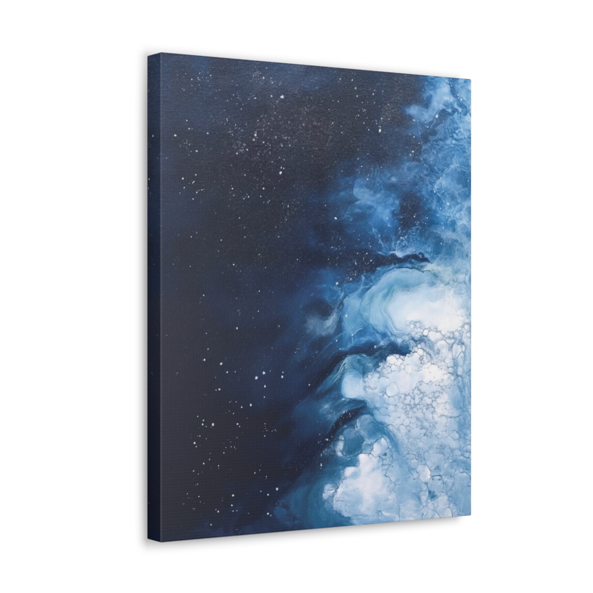 Melting Icebergs Blue Abstract Art | Gallery Wrapped Canvas