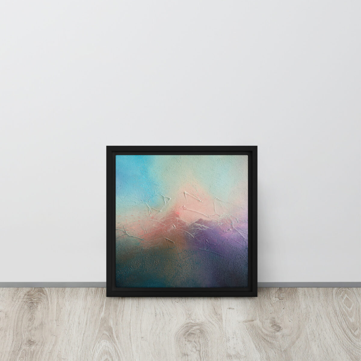 Alpenglow Mirage - Abstract Acrylic Painting | Framed Canvas Print