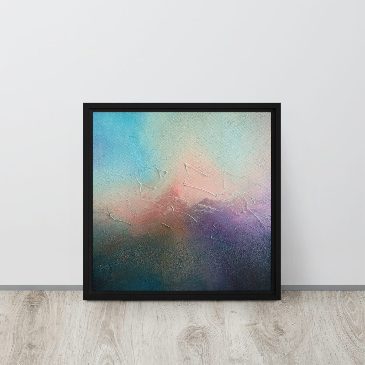Alpenglow Mirage - Abstract Acrylic Painting | Framed Canvas Print