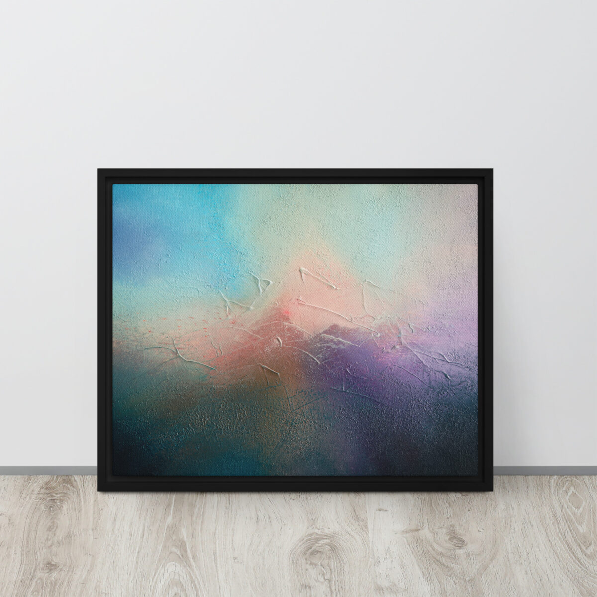 Alpenglow Mirage - Abstract Acrylic Painting | Framed Canvas Print