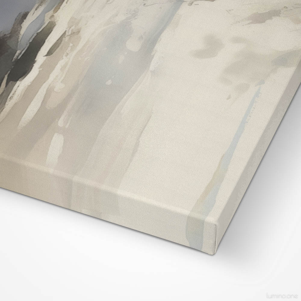 Three Running Horses on the Beach Wall Art - 3x1 Aspect Ratio - Closeup - Wrapped Canvas with Image Wrap