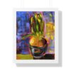Green Onion Plant Kitchen Wall Art Abstract Painting Print