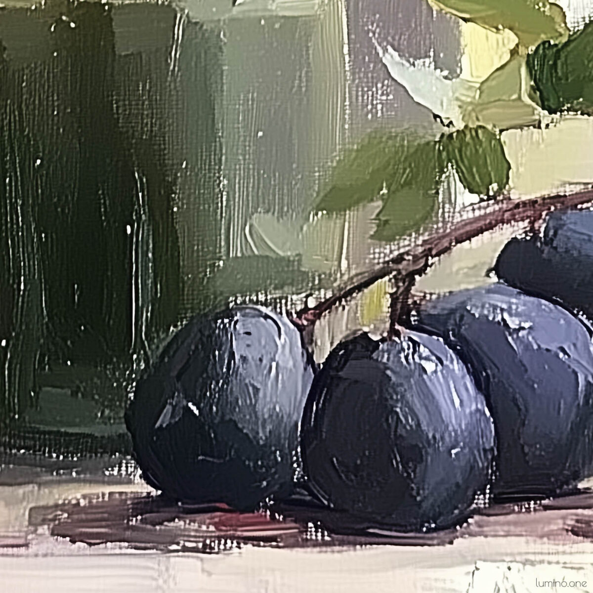 Closeup of Fruit Art Still Live Oil Painting for Kitchen Decor 2