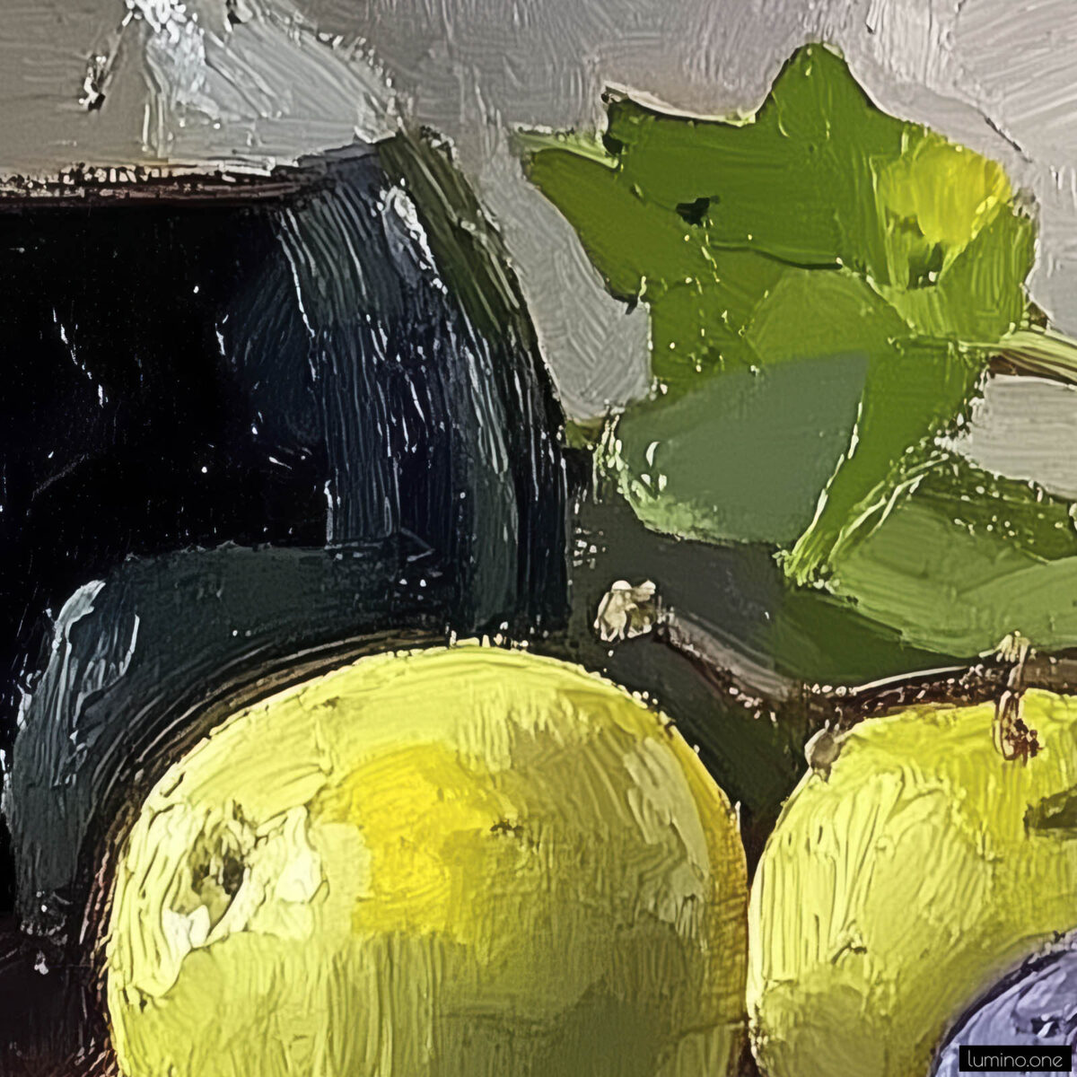 Closeup of Fruit Art Still Live Oil Painting for Kitchen Decor 3