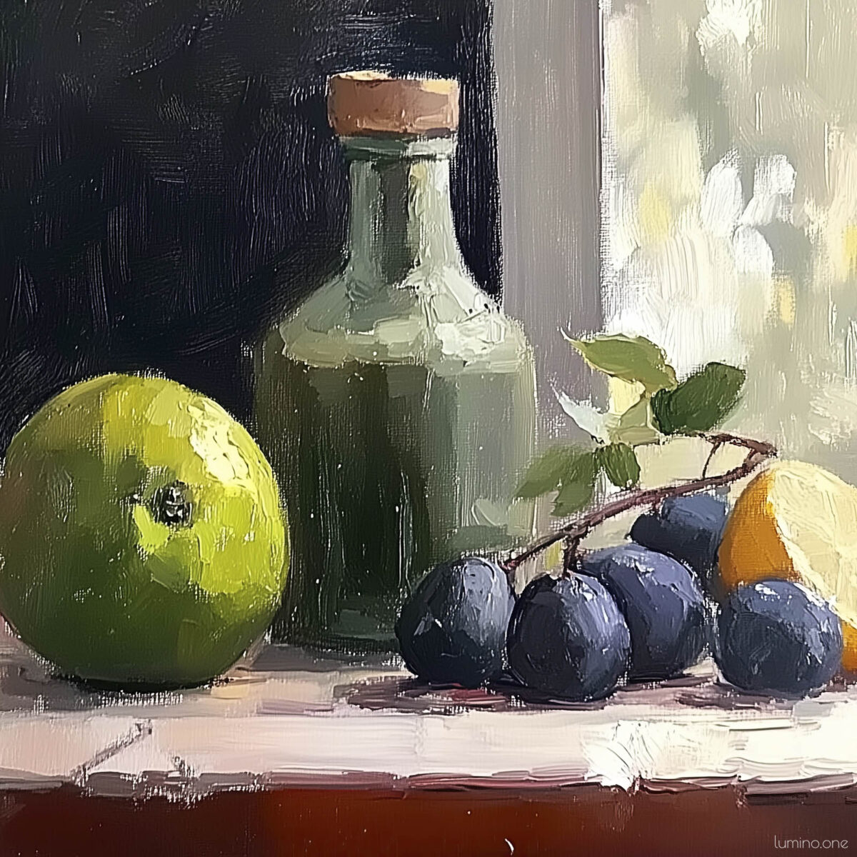 Fruit Art Still Live Oil Painting for Kitchen Decor 2 - Square
